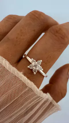 ANILLO FLORCITA PLATA LAMINADA - comprar online