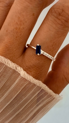 ANILLO GRE AZUL PLATA LAMINADA en internet
