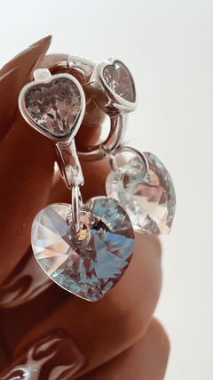 AROS MONROVIA PLATA 925 CRISTAL