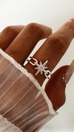 ANILLO SNOW PLATA LAMINADA
