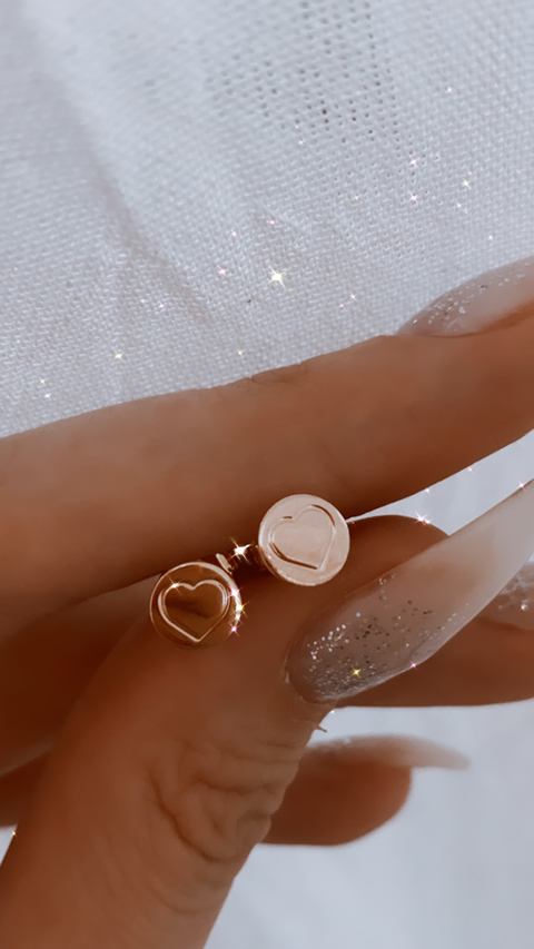 AROS SELLO CORAZON ORO ROSE BP