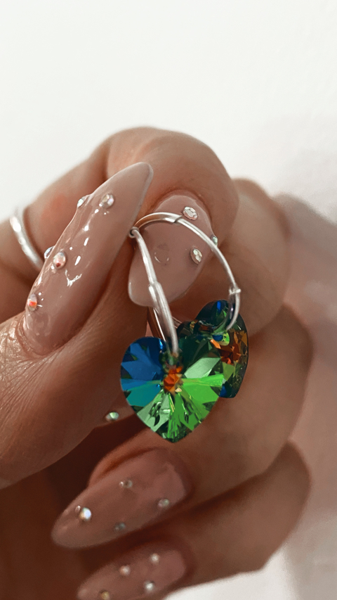 AROS ESME CRISTAL PLATA 925