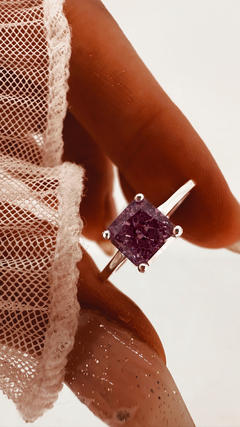 ANILLO VAL LILA PLATA 925