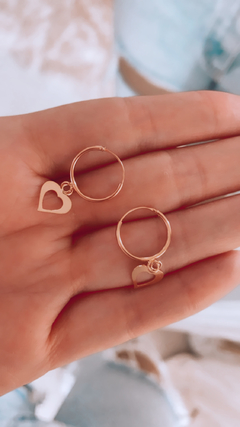 AROS MOLDEN ORO ROSE PLATA 925 - comprar online
