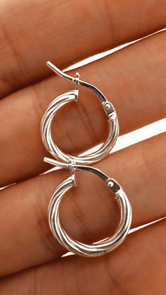 AROS BONY PLATA 925 en internet