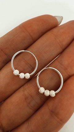 AROS MUNIS PLATA 925 - comprar online