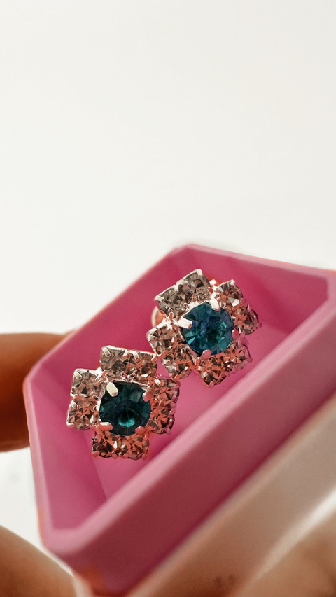 ABRIDORES FLOR CUADRADA BRILLO CELESTE