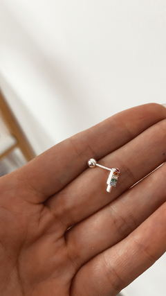 PIERCING PALETA PLATA 925 - comprar online