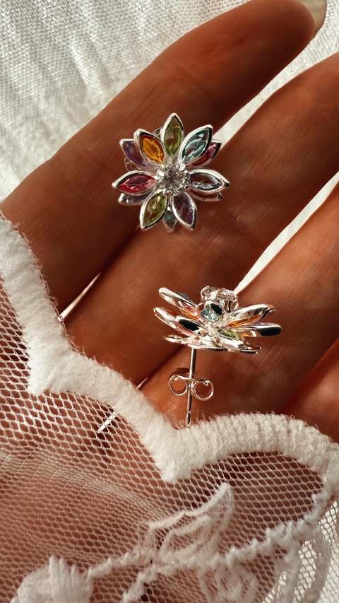 AROS FLORA PLATA LAMINADA - comprar online