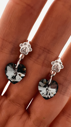 AROS ARGEL PLATA 925 CRISTAL en internet