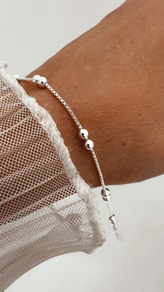 PULSERA SARAH PLATA 925 - comprar online