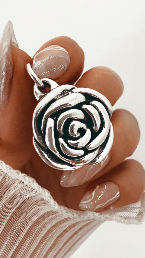 DIJE ROZAS PLATA 925 - comprar online