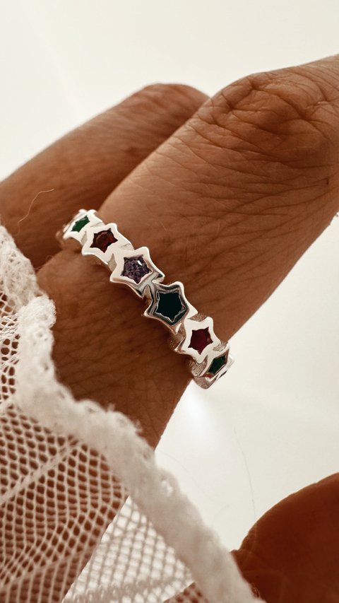 ANILLO MARIO PARTY PLATA 925