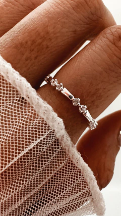 ANILLO MANY PLATA LAMINADA - comprar online