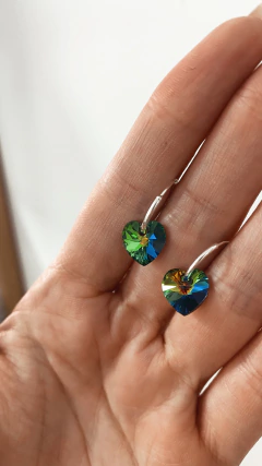 AROS ESME CRISTAL PLATA 925 - comprar online