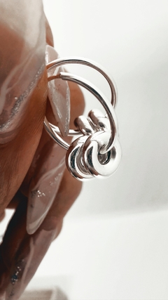 AROS DOUBLE PLATA 925 - comprar online