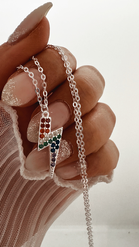 CONJUNTO COLORAYI PLATA 925