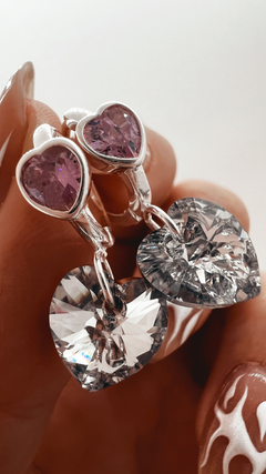 AROS TABITA PLATA 925 CRISTAL