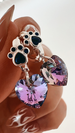 AROS YAMUS PLATA 925 CRISTAL