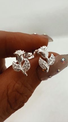 AROS ROSITAS PLATA 925 en internet