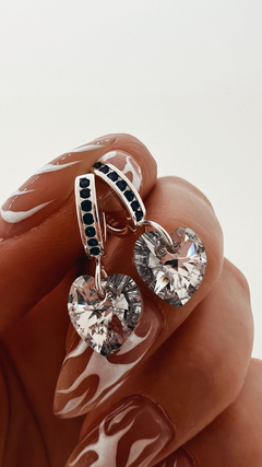 AROS ABEBA PLATA 925 CRISTAL