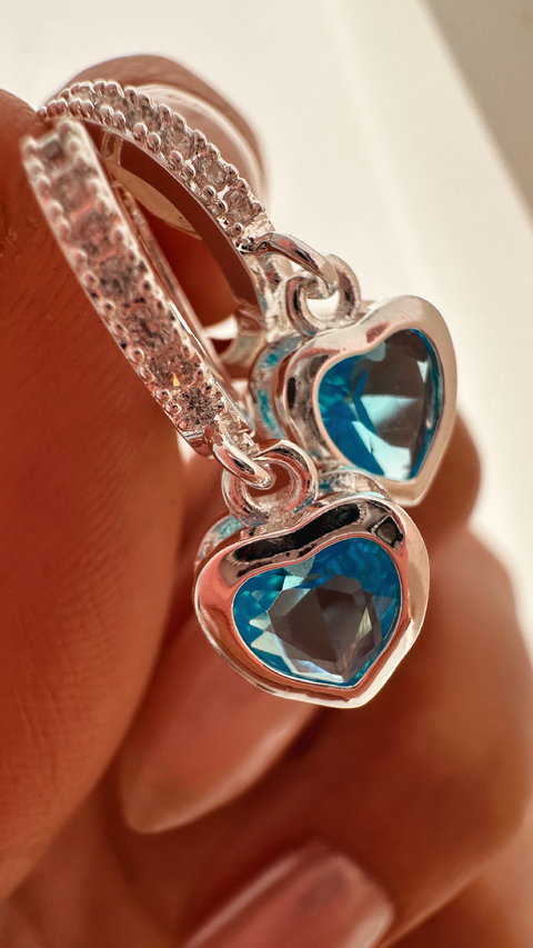 AROS POP CELES PLATA LAMINADA