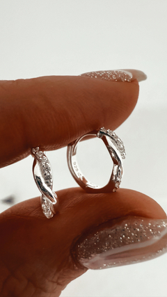AROS TREVE PLATA 925 en internet
