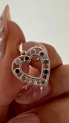 DIJE COLORIDO PLATA 925