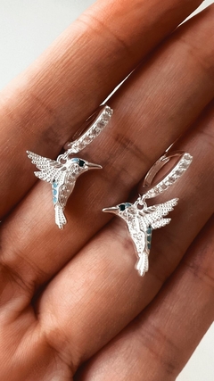 AROS BRI CRISTALES CELESTES PLATA 925