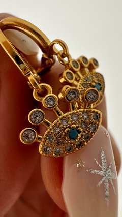 AROS LUCIDA BAÑO DE ORO 18K