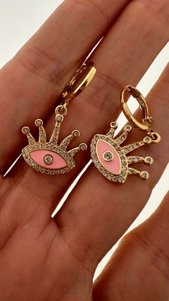 AROS OJO TURROSA BAÑO DE ORO 18K - comprar online