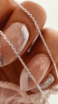 CADENA FORCET DIAMANTADA PLATA 925 - comprar online