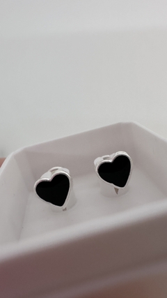 DOCENA DE ABRIDORES CUORE ESMALTADO BLACK - comprar online