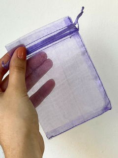 BOLSAS DE ORGANZA VIOLETA GRANDE X5