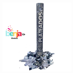 Cañon Papelitos Plateado - comprar online
