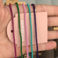 Cl 0255-1: Correntinha mini elo português esmaltado.