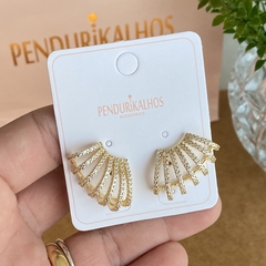 Br 0474-1: Brinco Ear cuff cravejado. Semijoia.