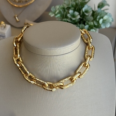 Cl 0345-1: Colar Maxi corrente texturizada. - comprar online