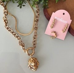 Cl 0203-1: Corrente com pingente leão