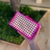 Clutch Acrílico Marmorizada Pink com Palhinha
