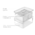 Kit 3 Organizadores de Geladeira com 2 Cestos 2,2L Clear Fresh - loja online