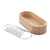 Ralador de Queijo de Mesa Em Inox com Recipiente em Bambu - comprar online