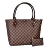 BOLSA FEMININA GRANDE XADREZ + PORTA OBJETO