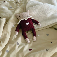 Manta corazones - Anita Canale