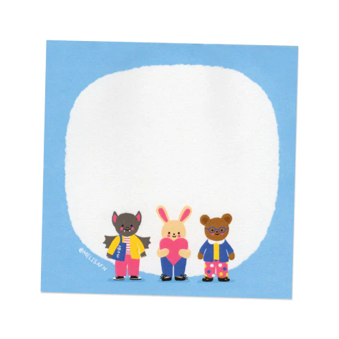 Bloc celeste 9,5x9,5cm