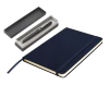 CUADERNO LIBRETA A5 AZUL 80 HOJAS RAYADA + BOLIGRAFO DE METAL - comprar online
