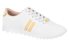 TÊNIS MOLECA BRANCO/DOURADO