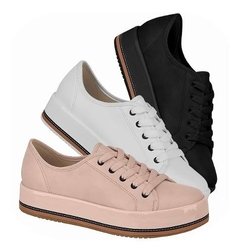 Tênis Feminino Beira Rio Plataforma Flatform 41941102 Oferta