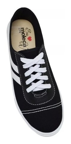 Tênis Feminino Moleca Casual Lona Skate Flat 5296152 Oferta na internet