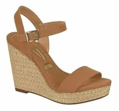 Sandália Vizzano Anabela Plataforma Salto Alto Meia Pata 62832000 Promoção - loja online